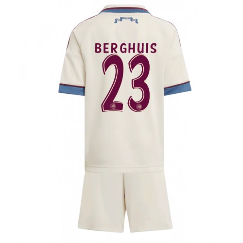 Ajax Steven Berghuis #23 Dětské Alternativní Dres 2025-26 Krátký Rukáv (+ trenýrky)