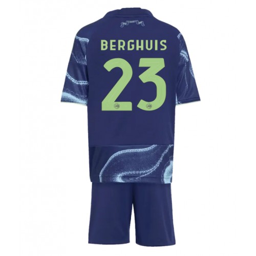 Ajax Steven Berghuis #23 Dětské Venkovní Dres 2025-26 Krátký Rukáv (+ trenýrky)