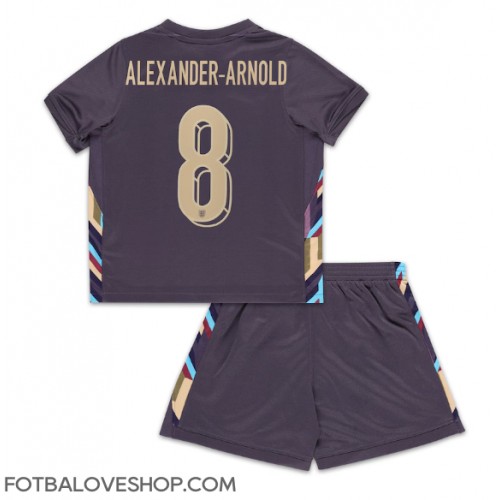 Anglie Alexander-Arnold #8 Dětské Venkovní Dres ME 2024 Krátký Rukáv (+ trenýrky)