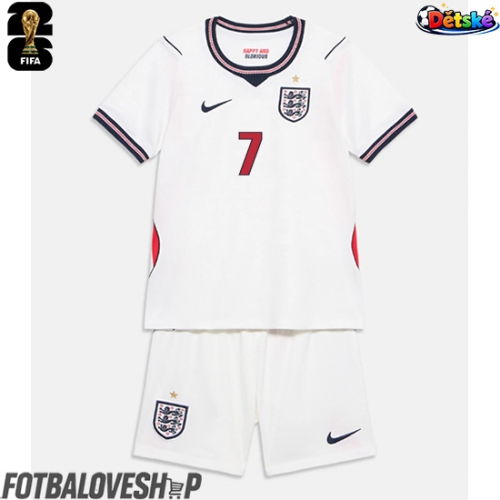 Anglie Bukayo Saka #7 Dětské Domácí Dres MS 2026 Krátký Rukáv (+ trenýrky)