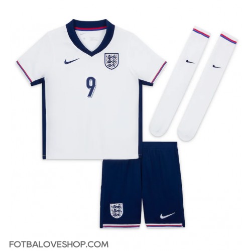 Anglie Harry Kane #9 Dětské Domácí Dres ME 2024 Krátký Rukáv (+ trenýrky)