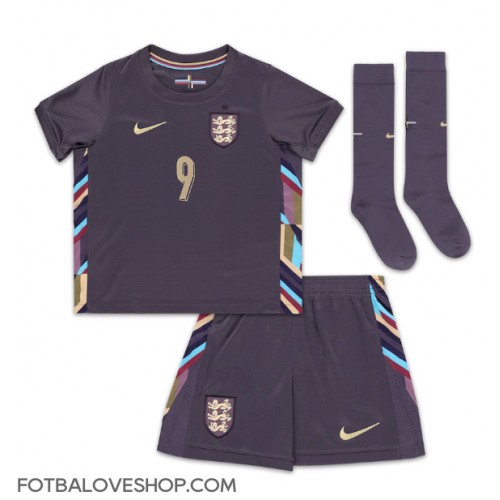 Anglie Harry Kane #9 Dětské Venkovní Dres ME 2024 Krátký Rukáv (+ trenýrky)