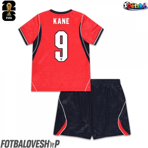 Anglie Harry Kane #9 Dětské Venkovní Dres MS 2026 Krátký Rukáv (+ trenýrky)