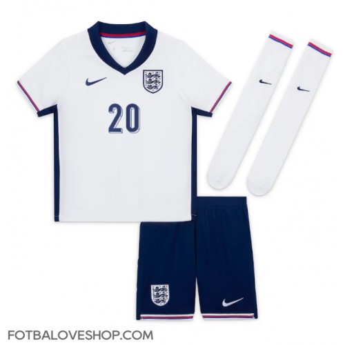 Anglie Jarrod Bowen #20 Dětské Domácí Dres ME 2024 Krátký Rukáv (+ trenýrky)