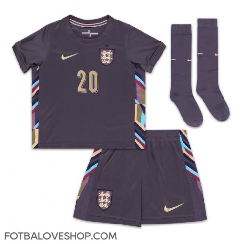 Anglie Jarrod Bowen #20 Dětské Venkovní Dres ME 2024 Krátký Rukáv (+ trenýrky)