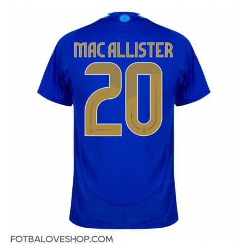Argentina Alexis Mac Allister #20 Venkovní Dres Copa America 2024 Krátký Rukáv