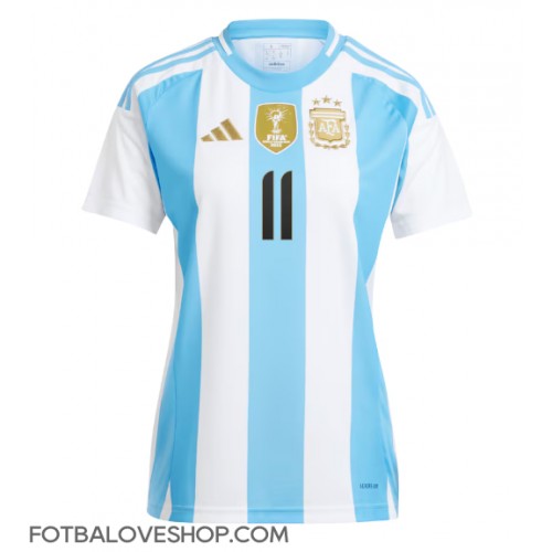 Argentina Angel Di Maria #11 Dámské Domácí Dres Copa America 2024 Krátký Rukáv
