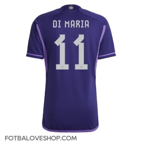 Argentina Angel Di Maria #11 Venkovní Dres MS 2022 Krátký Rukáv