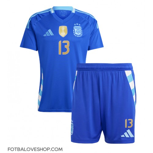 Argentina Cristian Romero #13 Dětské Venkovní Dres Copa America 2024 Krátký Rukáv (+ trenýrky)