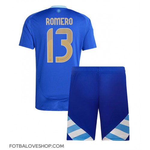 Argentina Cristian Romero #13 Dětské Venkovní Dres Copa America 2024 Krátký Rukáv (+ trenýrky)