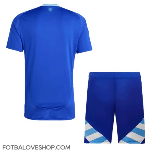 Argentina Dětské Venkovní Dres Copa America 2024 Krátký Rukáv (+ trenýrky)