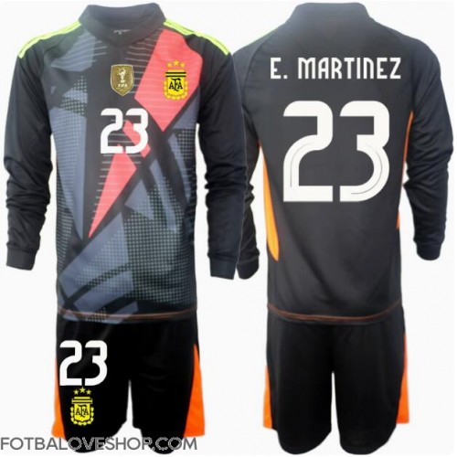 Argentina Emiliano Martinez #23 Brankářské Dětské Domácí Dres Copa America 2024 Dlouhý Rukáv (+ trenýrky)