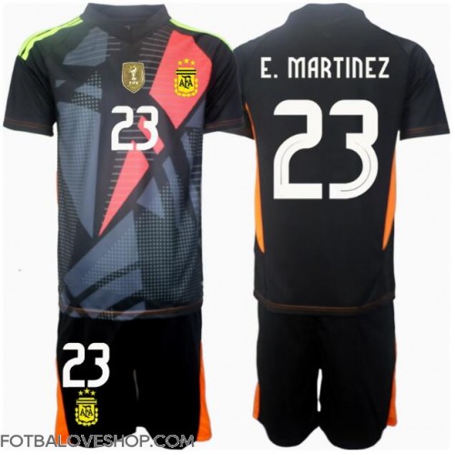 Argentina Emiliano Martinez #23 Brankářské Dětské Domácí Dres Copa America 2024 Krátký Rukáv (+ trenýrky)