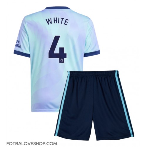 Arsenal Ben White #4 Dětské Alternativní Dres 2024-25 Krátký Rukáv (+ trenýrky)