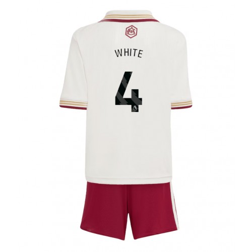 Arsenal Ben White #4 Dětské Alternativní Dres 2025-26 Krátký Rukáv (+ trenýrky)