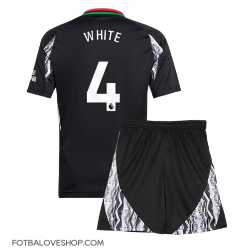 Arsenal Ben White #4 Dětské Venkovní Dres 2024-25 Krátký Rukáv (+ trenýrky)