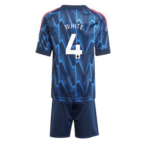 Arsenal Ben White #4 Dětské Venkovní Dres 2025-26 Krátký Rukáv (+ trenýrky)