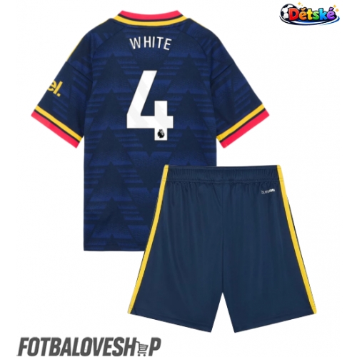 Arsenal Ben White #4 Dětské Venkovní Dres 2026-27 Krátký Rukáv (+ trenýrky)