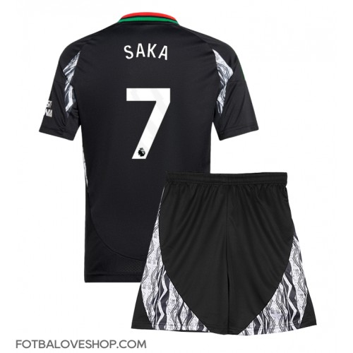 Arsenal Bukayo Saka #7 Dětské Venkovní Dres 2024-25 Krátký Rukáv (+ trenýrky)