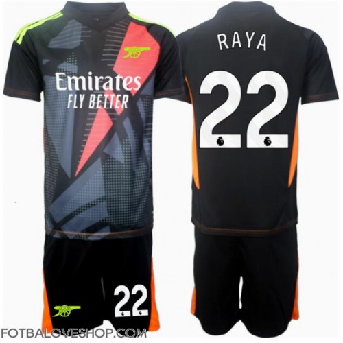 Arsenal David Raya #22 Brankářské Dětské Alternativní Dres 2024-25 Krátký Rukáv (+ trenýrky)