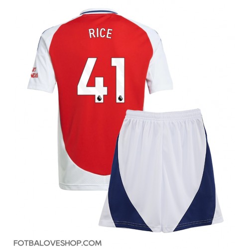 Arsenal Declan Rice #41 Dětské Domácí Dres 2024-25 Krátký Rukáv (+ trenýrky)