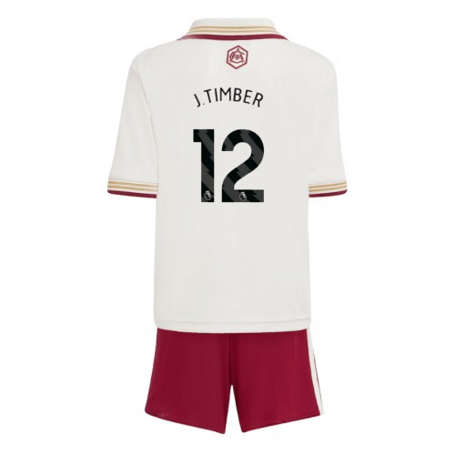 Arsenal Jurrien Timber #12 Dětské Alternativní Dres 2025-26 Krátký Rukáv (+ trenýrky)