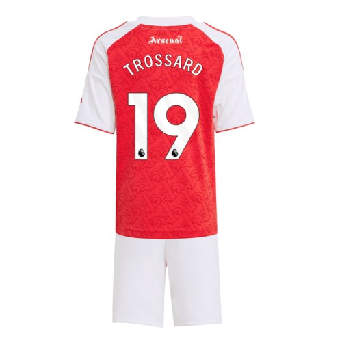 Arsenal Leandro Trossard #19 Dětské Domácí Dres 2025-26 Krátký Rukáv (+ trenýrky)