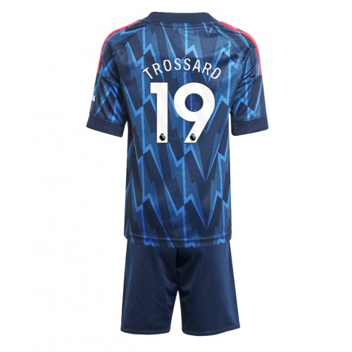 Arsenal Leandro Trossard #19 Dětské Venkovní Dres 2025-26 Krátký Rukáv (+ trenýrky)