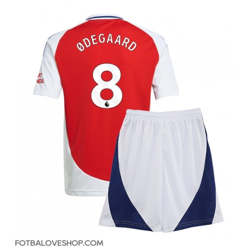 Arsenal Martin Odegaard #8 Dětské Domácí Dres 2024-25 Krátký Rukáv (+ trenýrky)