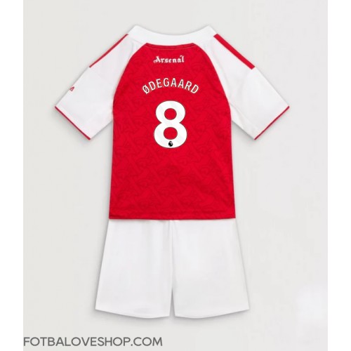Arsenal Martin Odegaard #8 Dětské Domácí Dres 2025-26 Krátký Rukáv (+ trenýrky)
