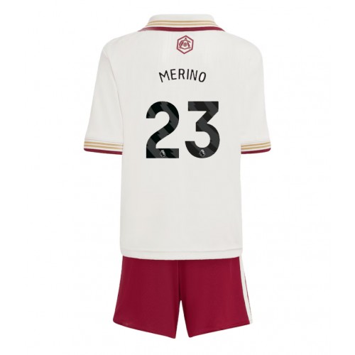 Arsenal Mikel Merino #23 Dětské Alternativní Dres 2025-26 Krátký Rukáv (+ trenýrky)