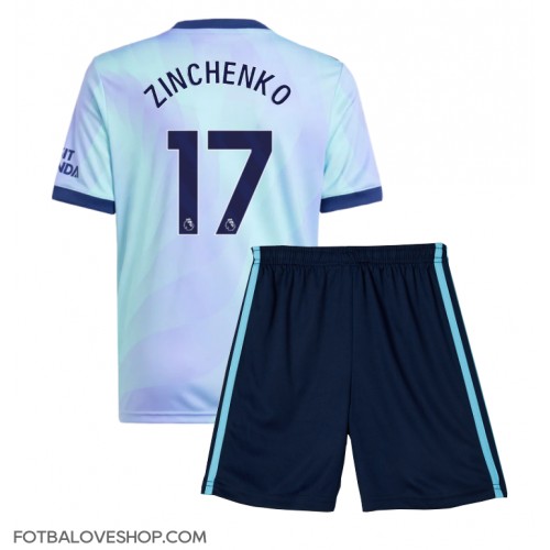 Arsenal Oleksandr Zinchenko #17 Dětské Alternativní Dres 2024-25 Krátký Rukáv (+ trenýrky)