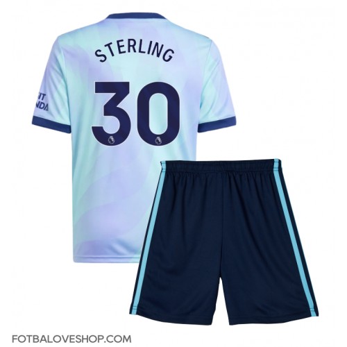 Arsenal Raheem Sterling #30 Dětské Alternativní Dres 2024-25 Krátký Rukáv (+ trenýrky)