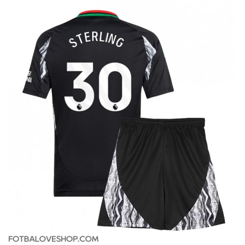 Arsenal Raheem Sterling #30 Dětské Venkovní Dres 2024-25 Krátký Rukáv (+ trenýrky)