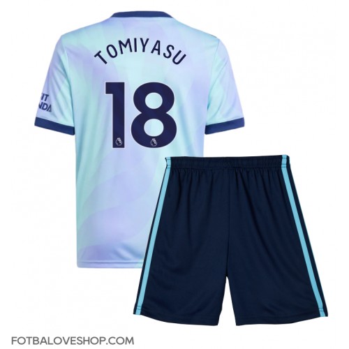 Arsenal Takehiro Tomiyasu #18 Dětské Alternativní Dres 2024-25 Krátký Rukáv (+ trenýrky)
