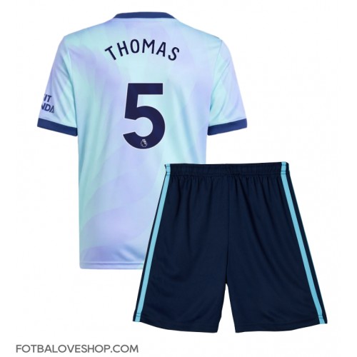 Arsenal Thomas Partey #5 Dětské Alternativní Dres 2024-25 Krátký Rukáv (+ trenýrky)