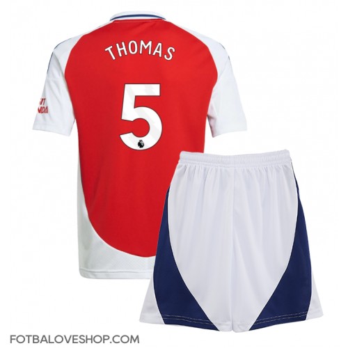 Arsenal Thomas Partey #5 Dětské Domácí Dres 2024-25 Krátký Rukáv (+ trenýrky)