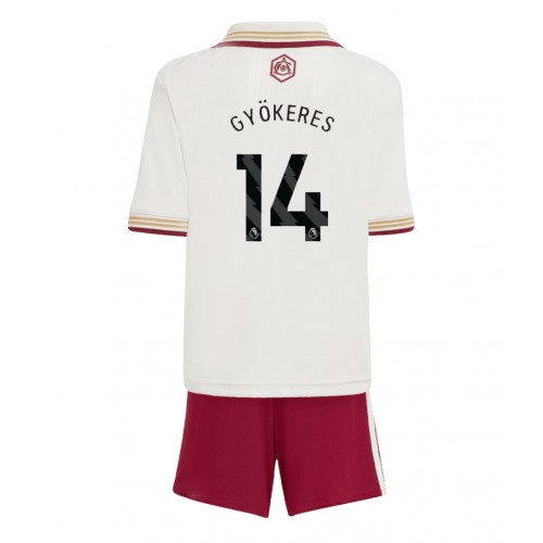 Arsenal Viktor Gyokeres #14 Dětské Alternativní Dres 2025-26 Krátký Rukáv (+ trenýrky)