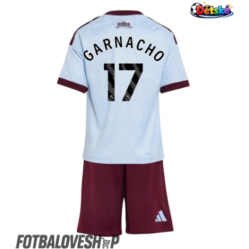 Aston Villa Alejandro Garnacho #17 Dětské Alternativní Dres 2026-27 Krátký Rukáv (+ trenýrky)