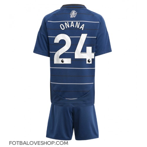 Aston Villa Amadou Onana #24 Dětské Alternativní Dres 2024-25 Krátký Rukáv (+ trenýrky)
