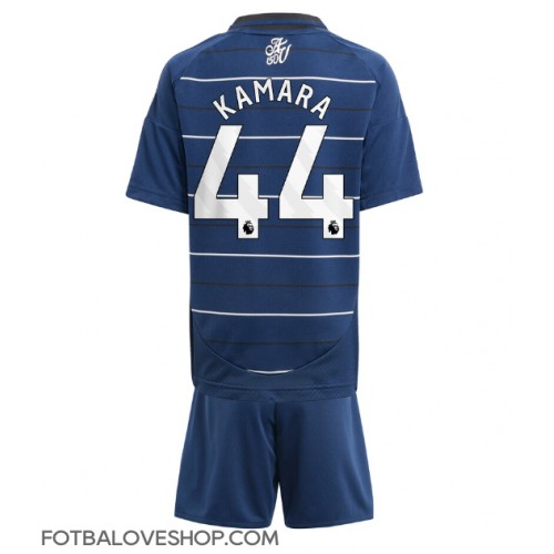 Aston Villa Boubacar Kamara #44 Dětské Alternativní Dres 2024-25 Krátký Rukáv (+ trenýrky)