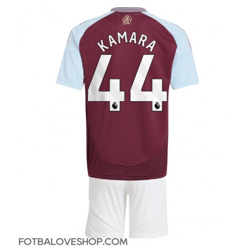 Aston Villa Boubacar Kamara #44 Dětské Domácí Dres 2024-25 Krátký Rukáv (+ trenýrky)