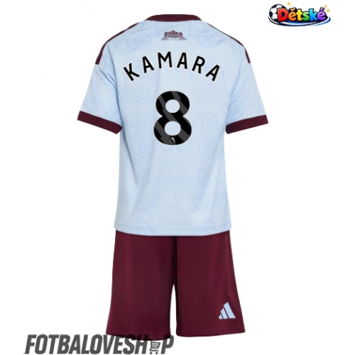 Aston Villa Boubacar Kamara #8 Dětské Alternativní Dres 2026-27 Krátký Rukáv (+ trenýrky)