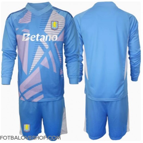 Aston Villa Brankářské Dětské Alternativní Dres 2024-25 Dlouhý Rukáv (+ trenýrky)