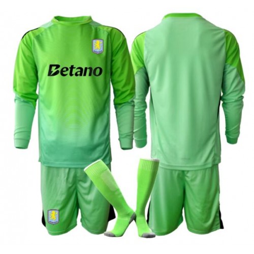 Aston Villa Brankářské Dětské Venkovní Dres 2025-26 Dlouhý Rukáv (+ trenýrky)