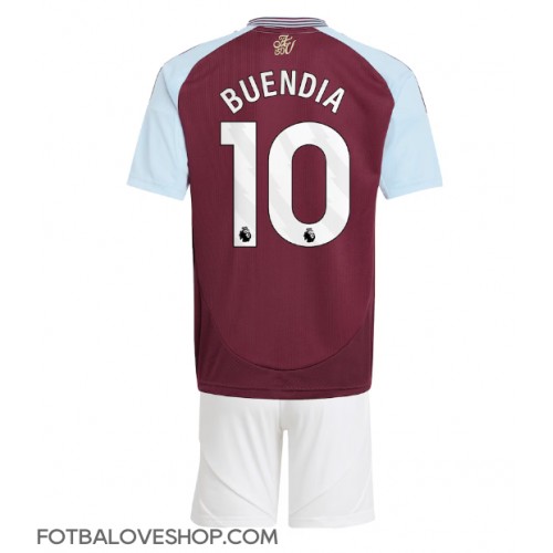 Aston Villa Emiliano Buendia #10 Dětské Domácí Dres 2024-25 Krátký Rukáv (+ trenýrky)