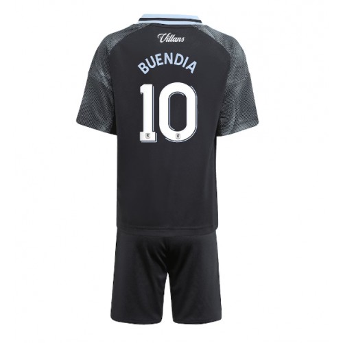 Aston Villa Emiliano Buendia #10 Dětské Venkovní Dres 2025-26 Krátký Rukáv (+ trenýrky)