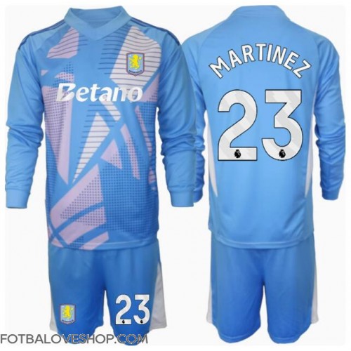 Aston Villa Emiliano Martinez #23 Brankářské Dětské Alternativní Dres 2024-25 Dlouhý Rukáv (+ trenýrky)