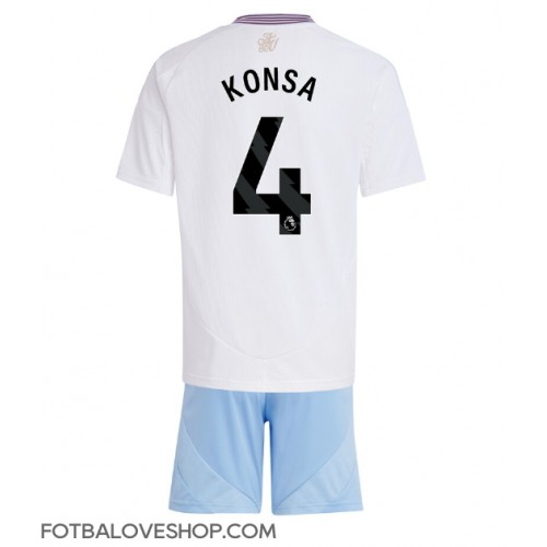 Aston Villa Ezri Konsa #4 Dětské Venkovní Dres 2024-25 Krátký Rukáv (+ trenýrky)
