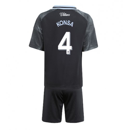 Aston Villa Ezri Konsa #4 Dětské Venkovní Dres 2025-26 Krátký Rukáv (+ trenýrky)